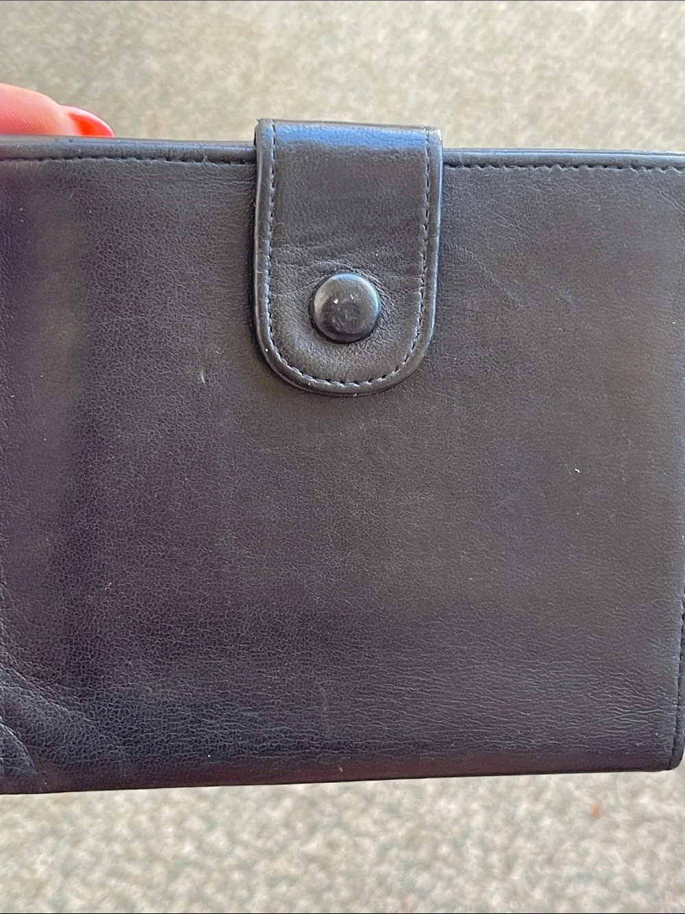 CHANEL Vintage Black Lambskin Oversized CC Bifold Wallet Made in France